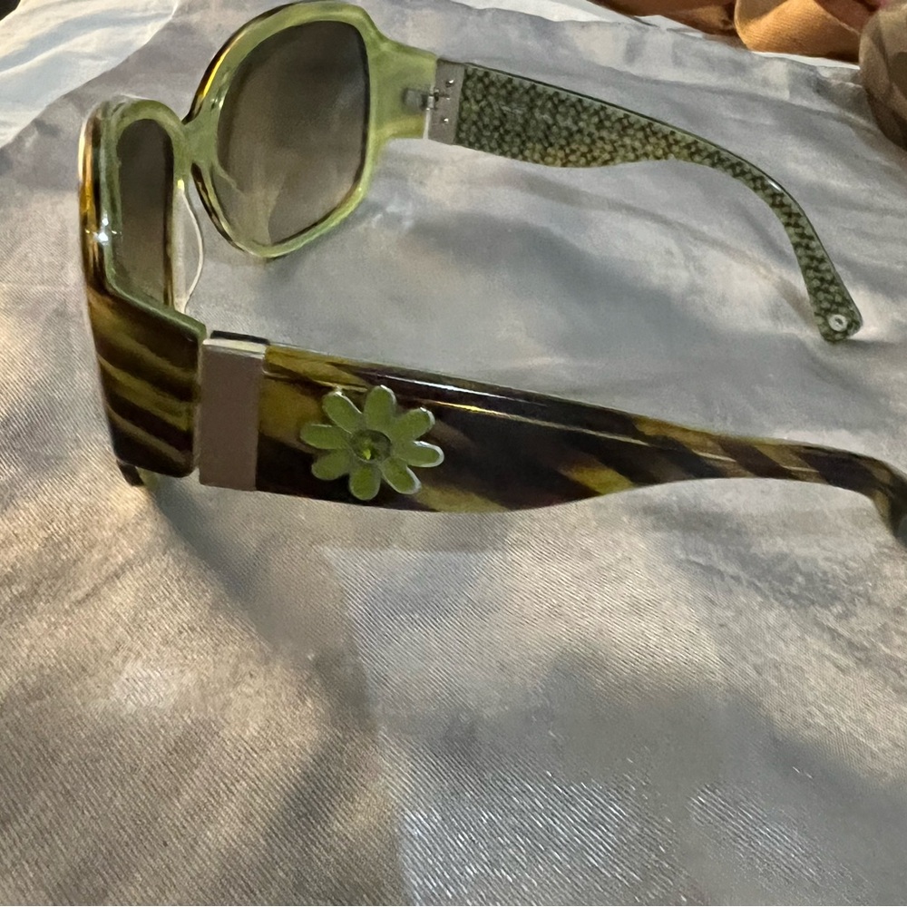 Vintage Coach Green Oversized 70s Inspired Sunglasses